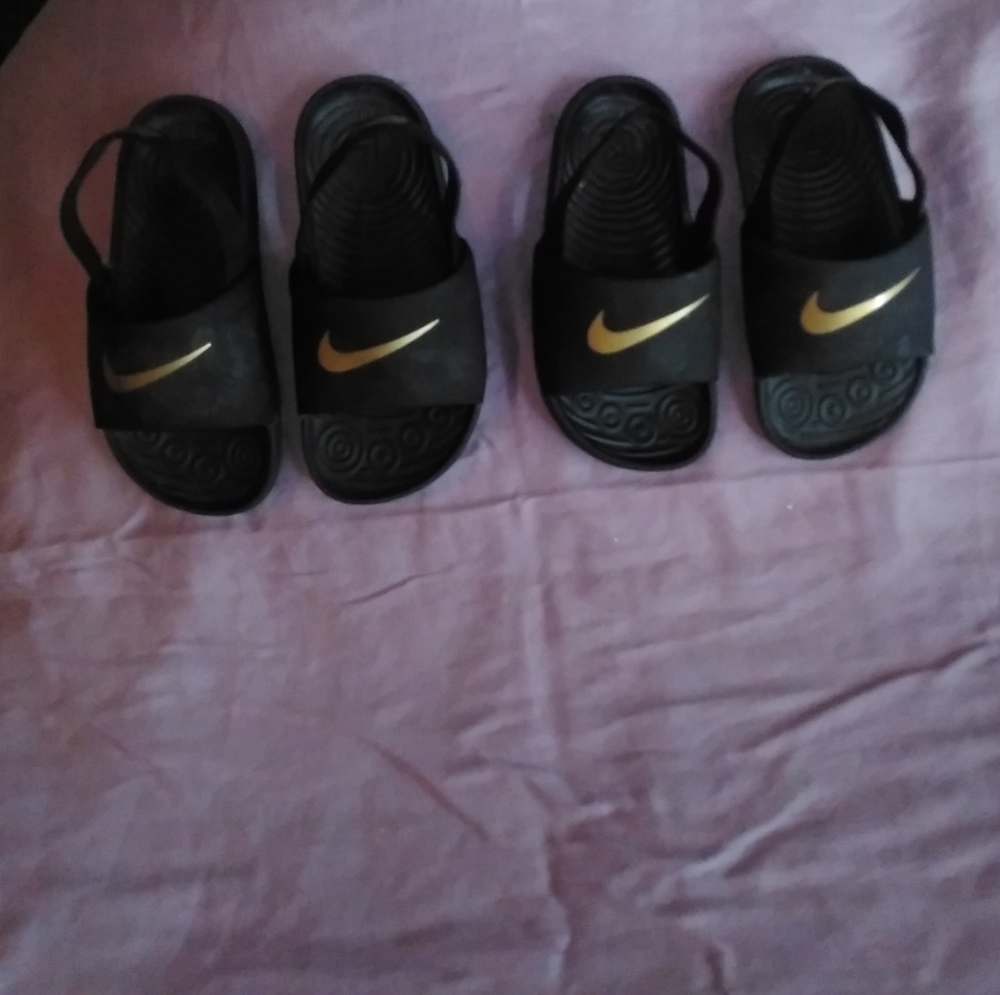 Matching Nike todler sandals
